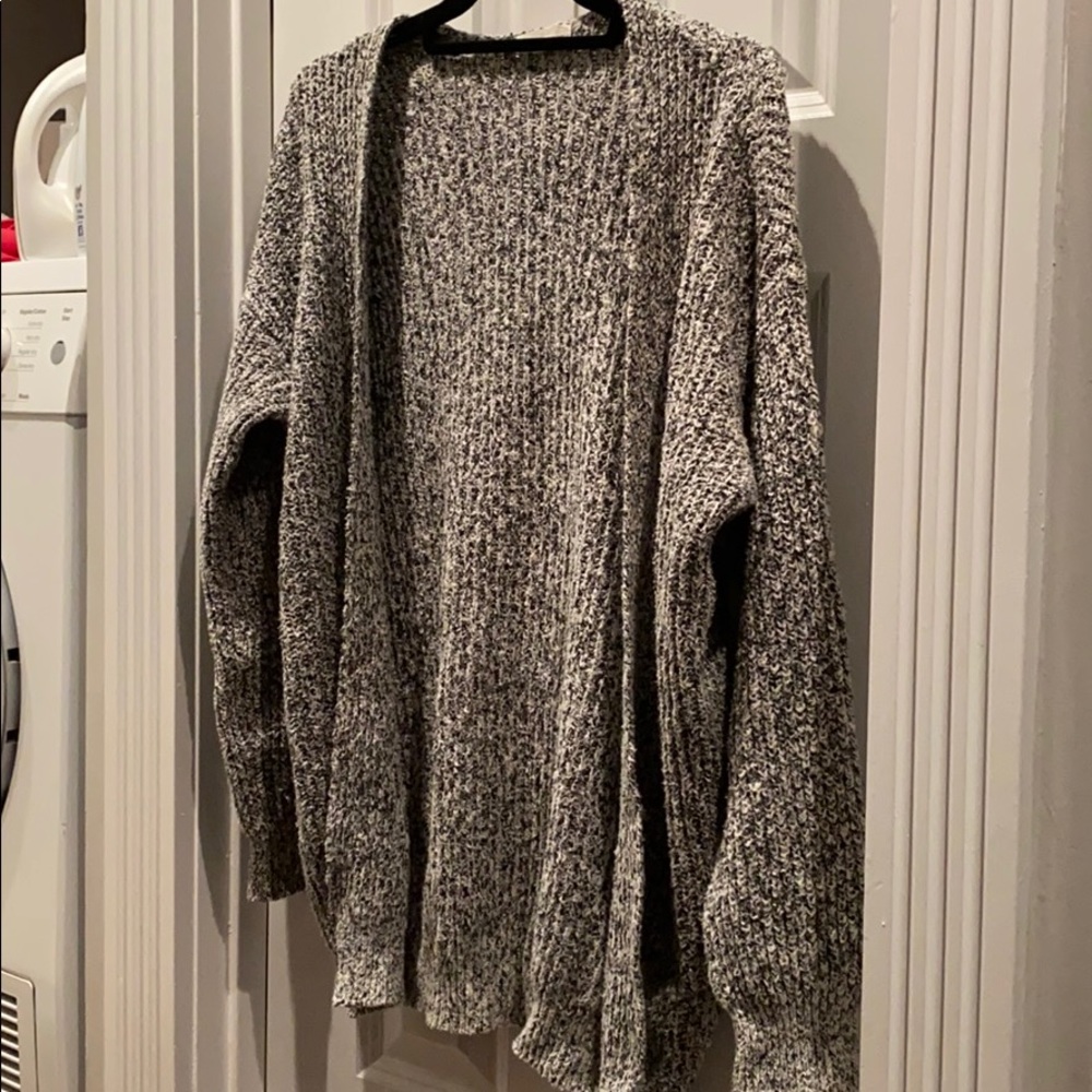 Grey GARAGE oversized cardigan